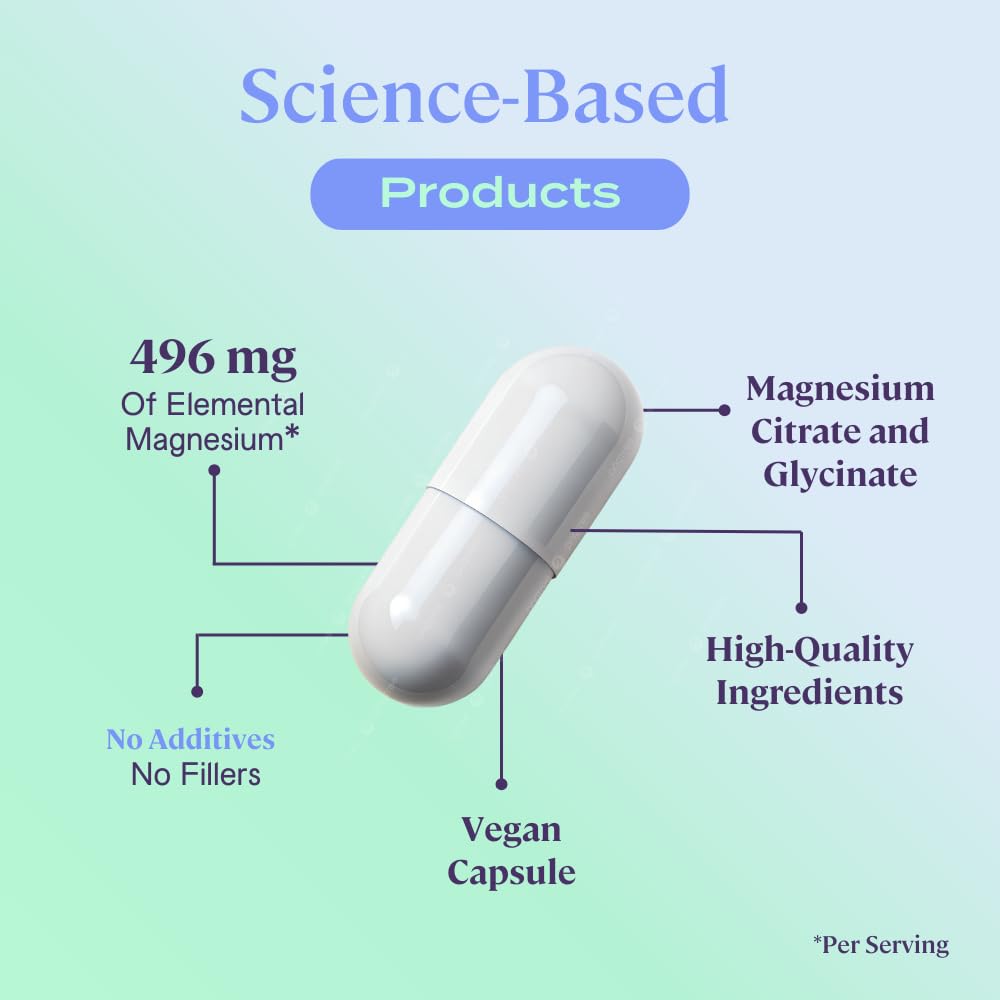 B-FIT B Magnesium Glycinate & Citrate pouring close-up demonstrates convenient daily intake
