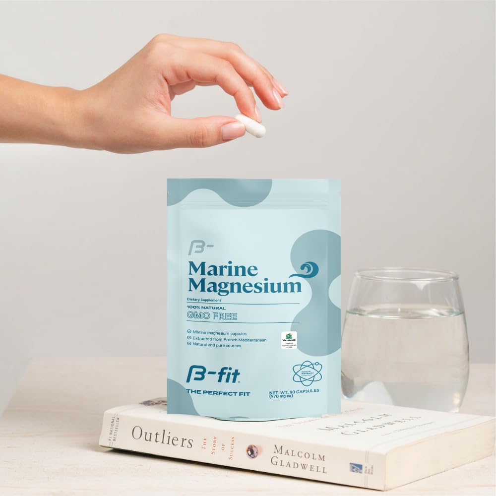 B-FIT B Marine Magnesium 3-month-supply signaling long-term availability.