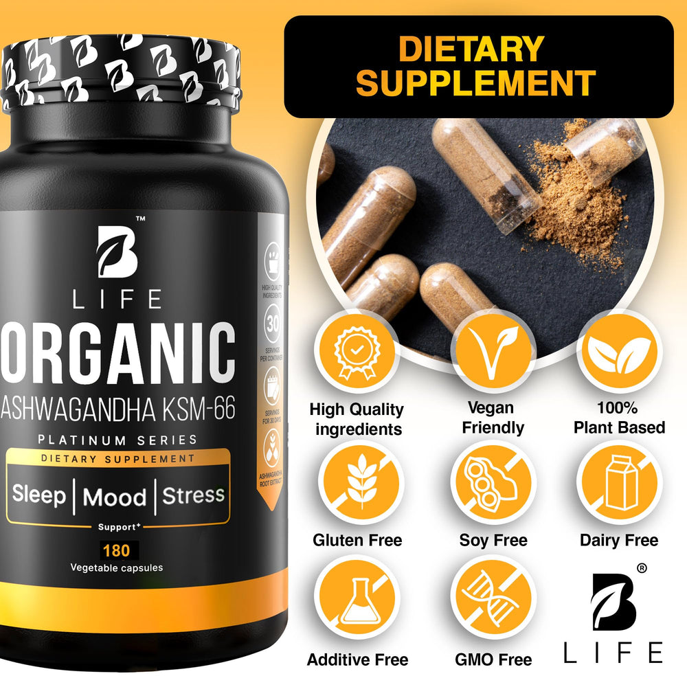 Ingredient illustration showing plant-based organic formula.