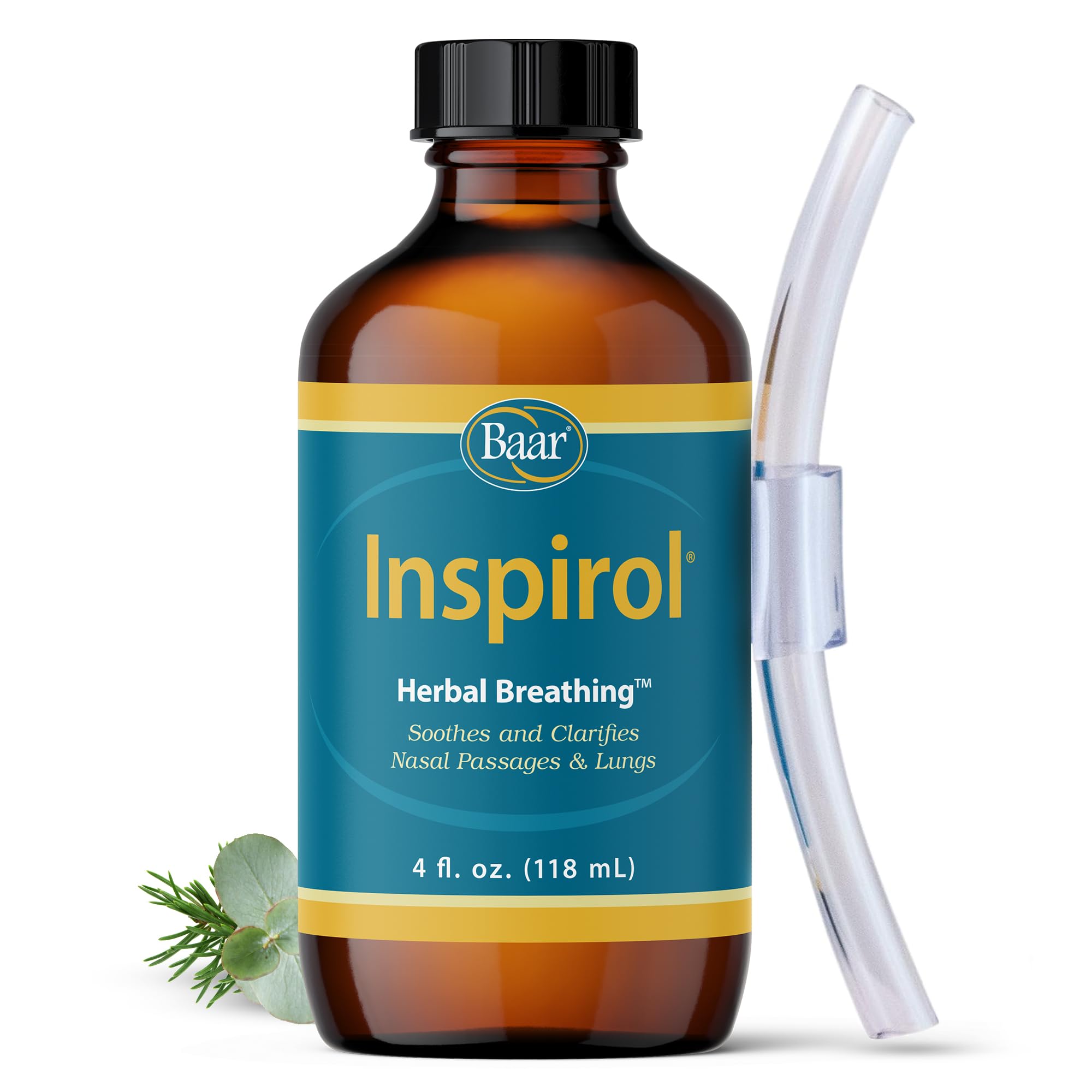 Baar Inspirol Herbal Breathing bottle cap for easy dosing