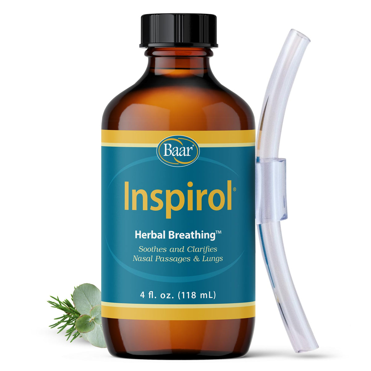 Baar Inspirol Herbal Breathing bottle cap for easy dosing