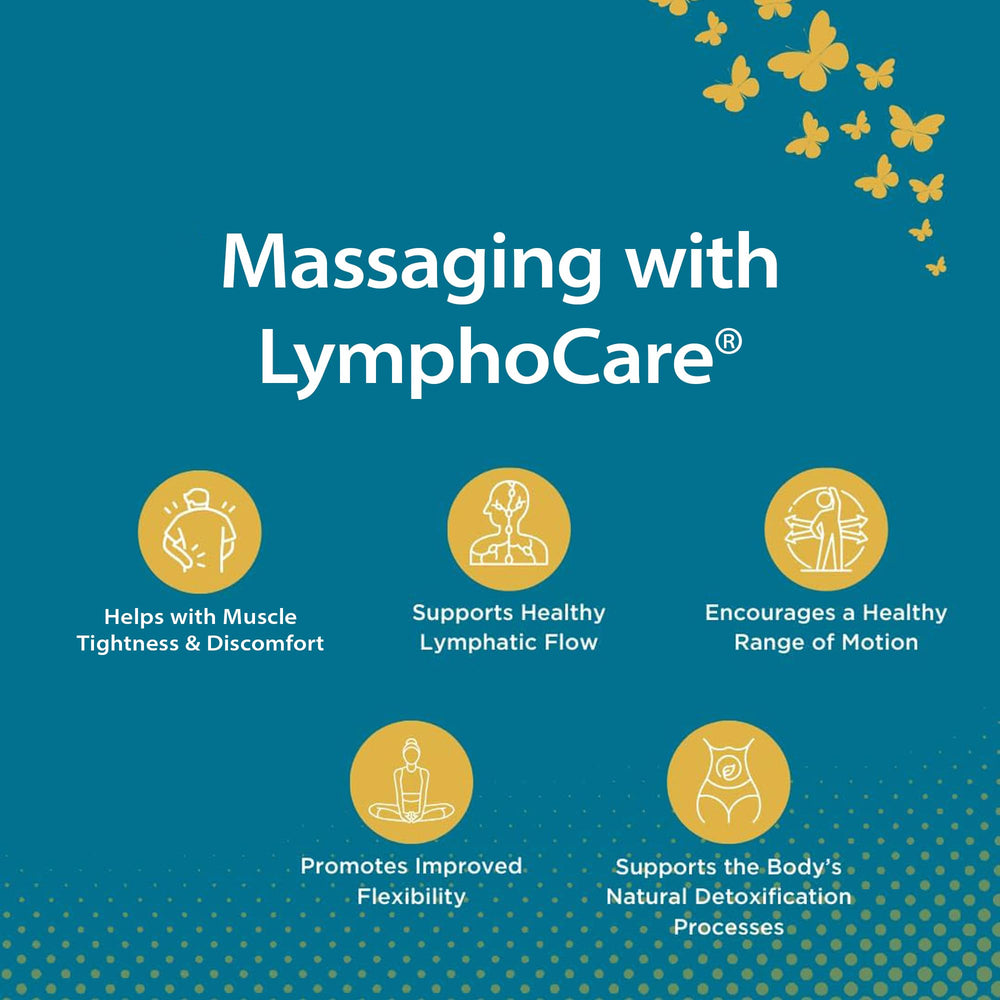 Baar LymphoCare oil pour showing a lightweight massage blend.