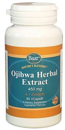 Baar Ojibwa extract bottle showing traditional formula for daily wellness support