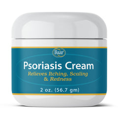Baar Psoriasis Cream 2oz bottle for lightweight, non-greasy moisture.