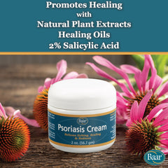 Baar Psoriasis Cream applied on dry skin for soothing daily care.