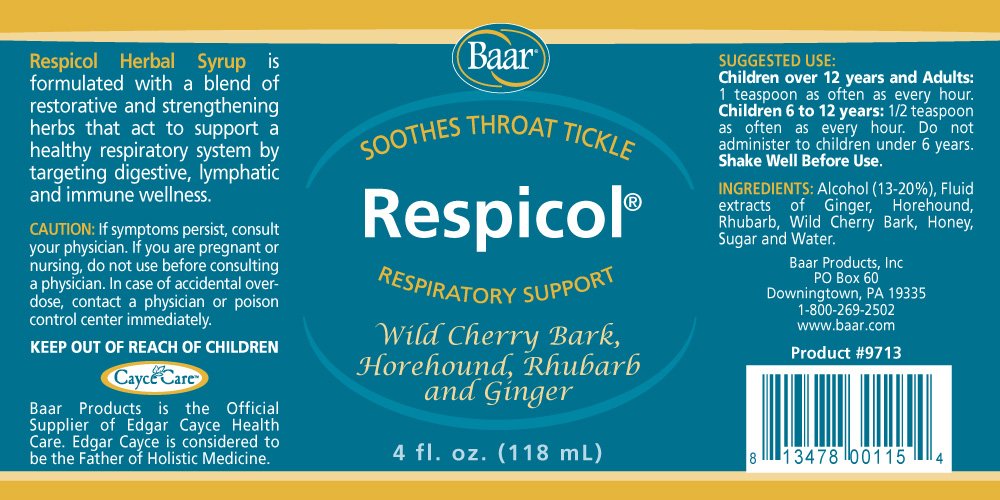 Baar Respicol pour into glass shows easy serving and quick use.