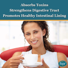 Baar Slippery Elm Powder tea mix ready for a soothing routine