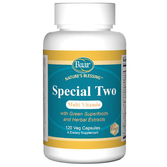 Baar Special Two Multivitamin bottle for daily wellness and balanced nutrition.