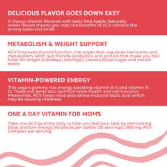 Baby Blues balance gummies label conveys hormone and metabolism support for moms.