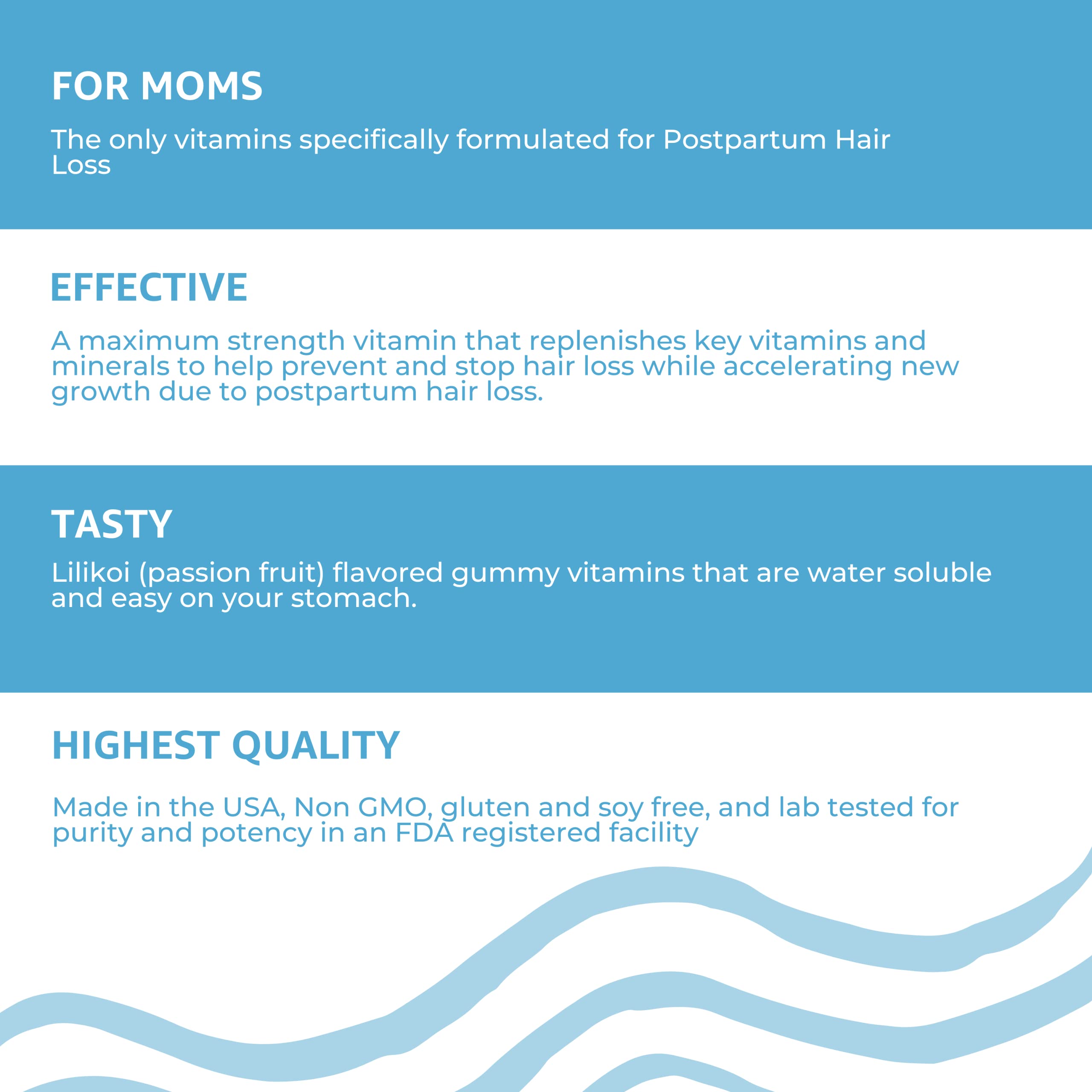 Baby Blues packaging display captures product assortment and accessibility.