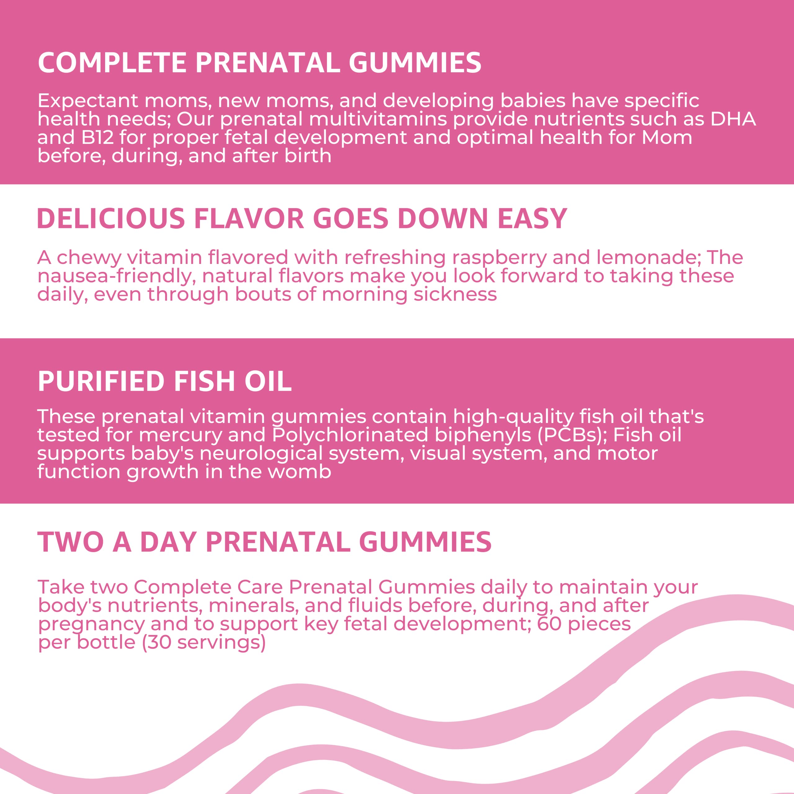 Two gummies per day shown for a full 30-day supply