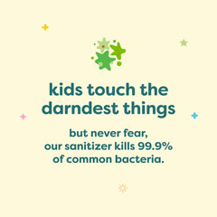 Babyganics ingredient-list graphic highlights kid-friendly, fragrance-free formula