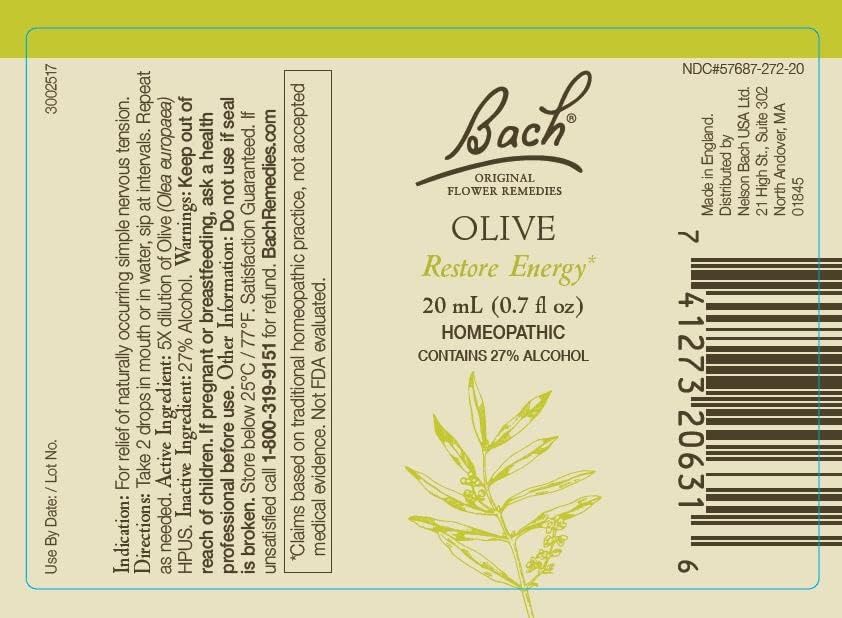 Bach Original Flower Remedies 3-Pack bottle shows Larch, Olive, White Chestnut.