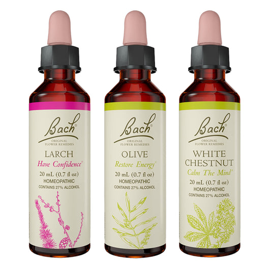 Bach Original Flower Remedies 3-Pack front view supports daily emotional balance.