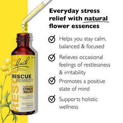 Bach Rescue Remedy Dropper bottle highlights the original five-flower formula.