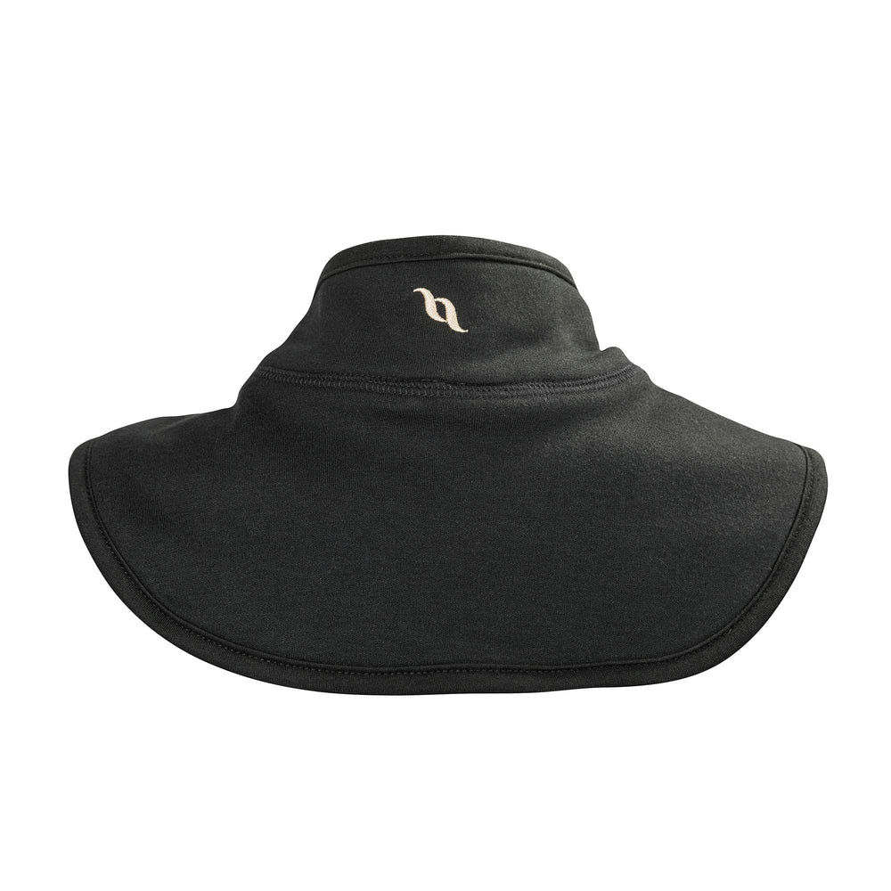 Back on Track neck brace adjustable strap close-up shows flexible sizing.
