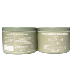 Backyard Halo DEET-free repellent candle for safer outdoor protection.