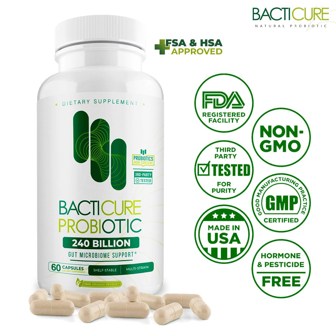 BACTERIUM PLUS Bacticure label detail lists ingredients and clean formula.