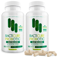 BACTERIUM PLUS Bacticure bottle showing daily digestion support