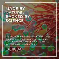 BACTERIUM PLUS Bacticure capsules close-up highlighting high CFU power