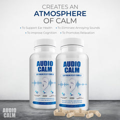 BACTICURE Audio Calm packaging demonstrates a thoughtful, user-friendly design.