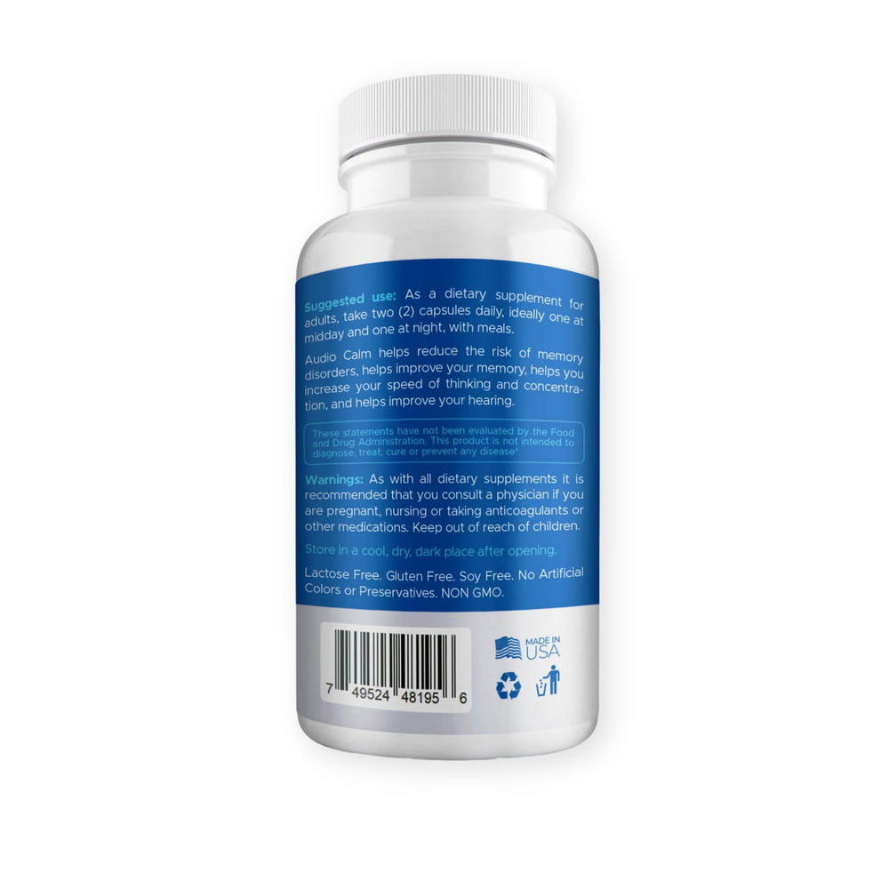 BACTICURE Audio Calm sleep-support visual indicating potential rest benefits