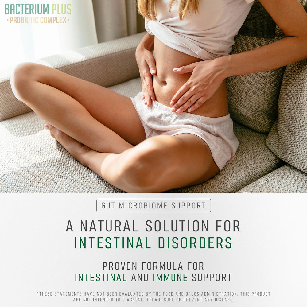 BACTICURE Bacterium Plus capsules in container for general well-being