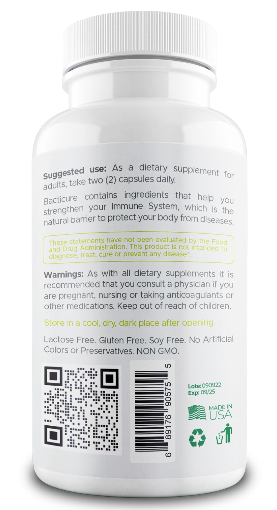 BACTICURE Original Probiotic bottle on shelf projecting trusted daily support.