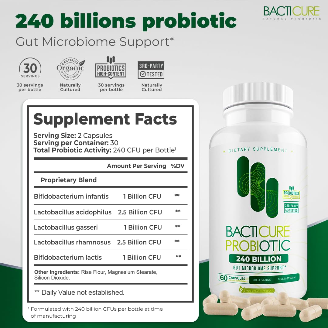 BACTICURE Original Probiotic dispenser scene illustrating consistent daily intake.