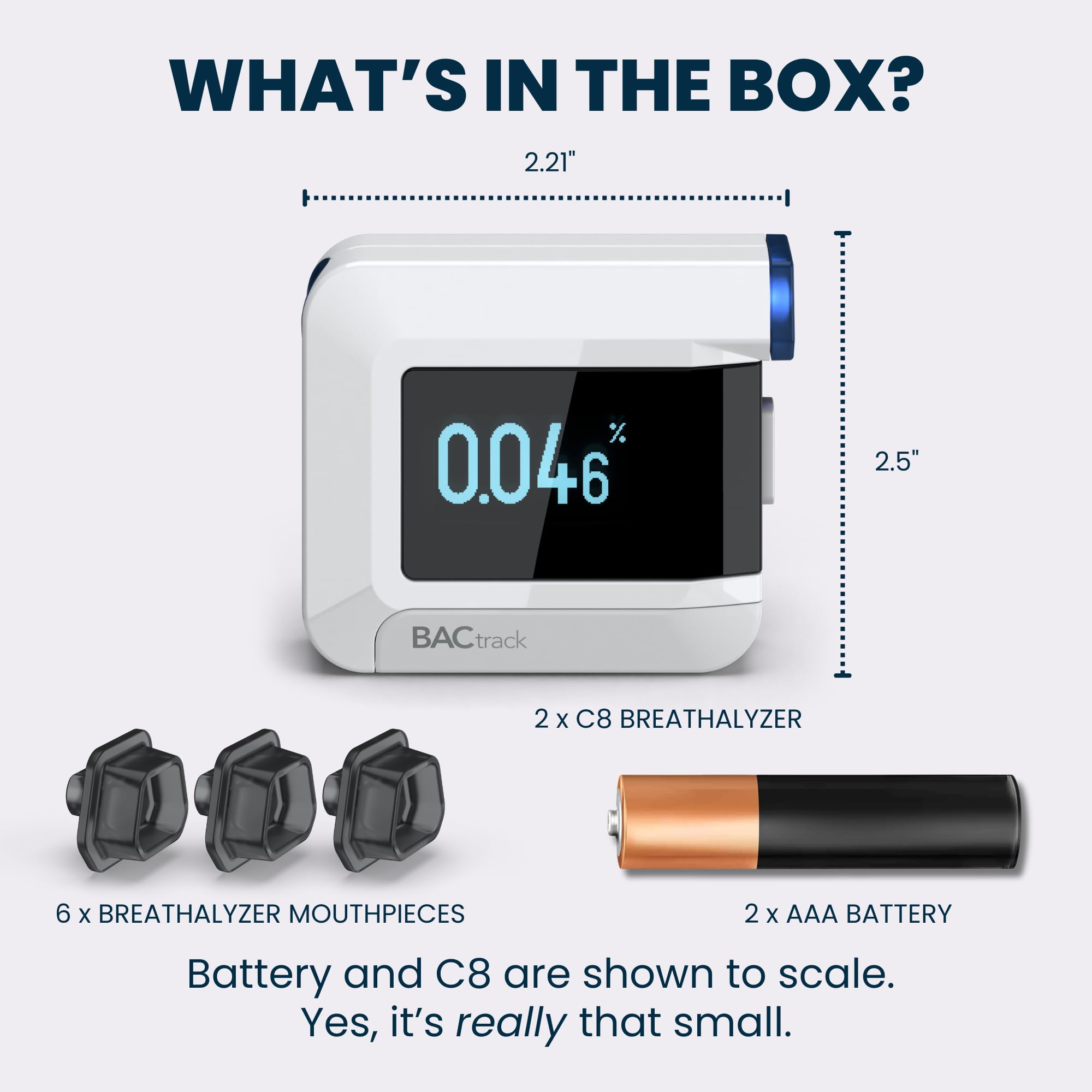 BACtrack C8 one-year warranty supports repair or replacement if needed