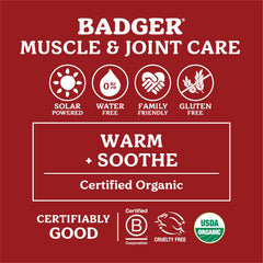 Aromas of cayenne and ginger in Badger Sore Muscle Rub for warming relief.