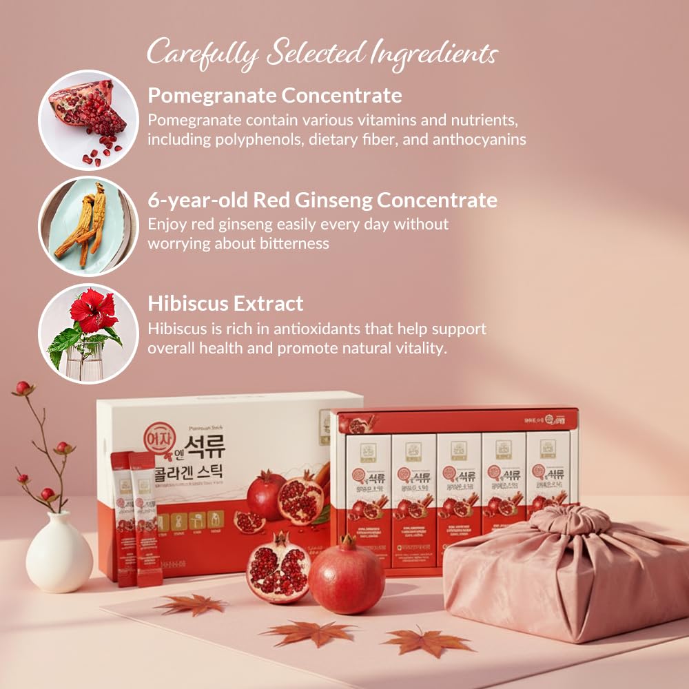 Baekje Geumsan Pomegranate Jelly Stick packaging and freshness display