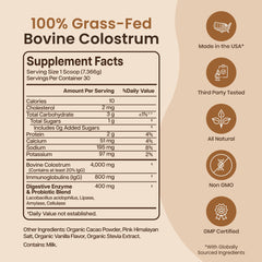 Baese Nutrition immunoglobulin-rich colostrum emphasizes immune-supporting components.