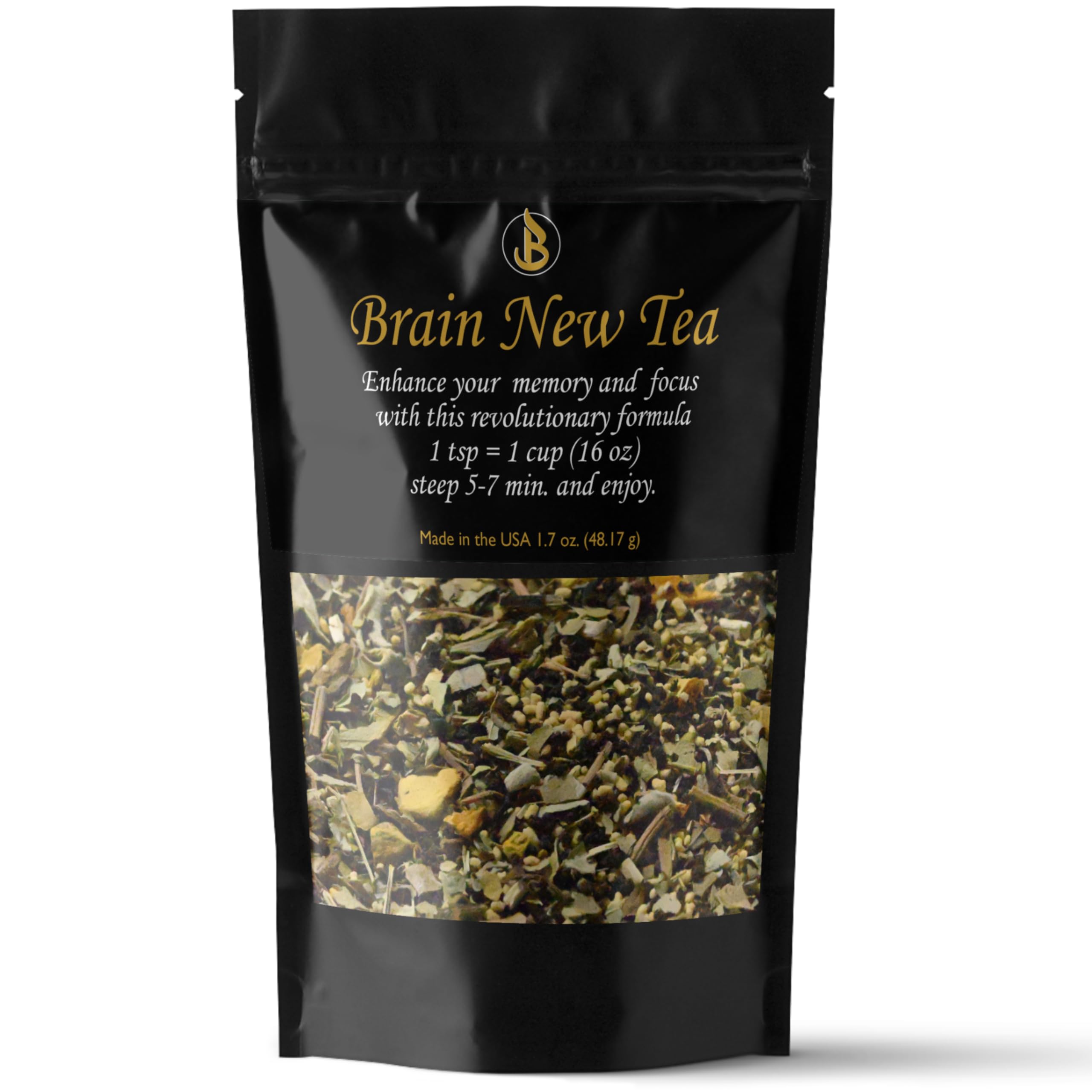 Bahlake Brain New Tea cup steeping, inviting a focused study session.