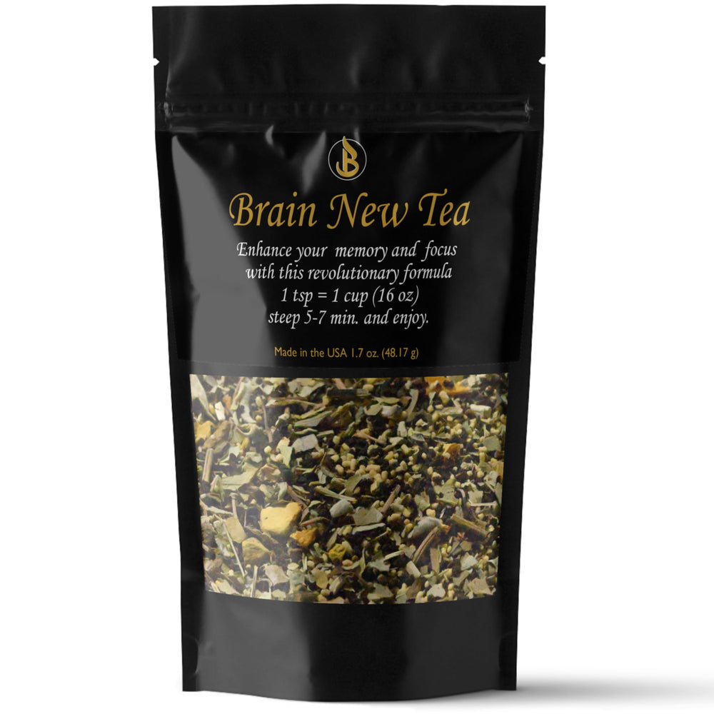 Bahlake Brain New Tea cup steeping, inviting a focused study session.