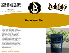 Brain New Tea being poured into a cup for a calm lift.