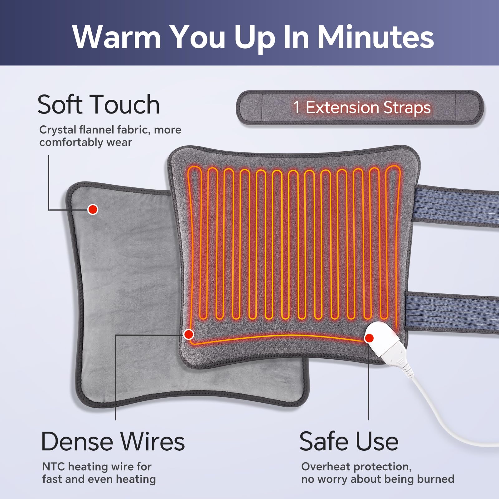 BaiseMain adjustable hip wrap strap lets you target hips or lower back.