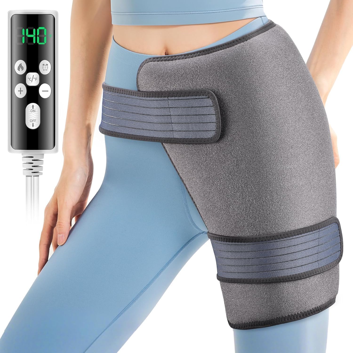 BaiseMain hip heating pad foldable design for safe storage and convenient use.