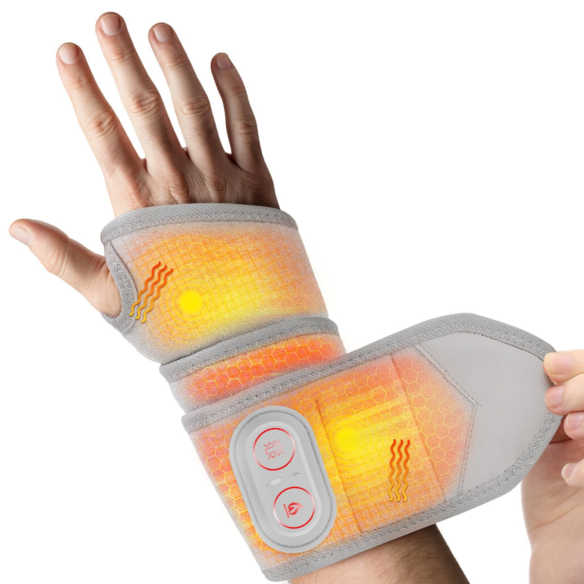 BAISEMAIN cordless wrist heating pad for on-the-go relief and warmth
