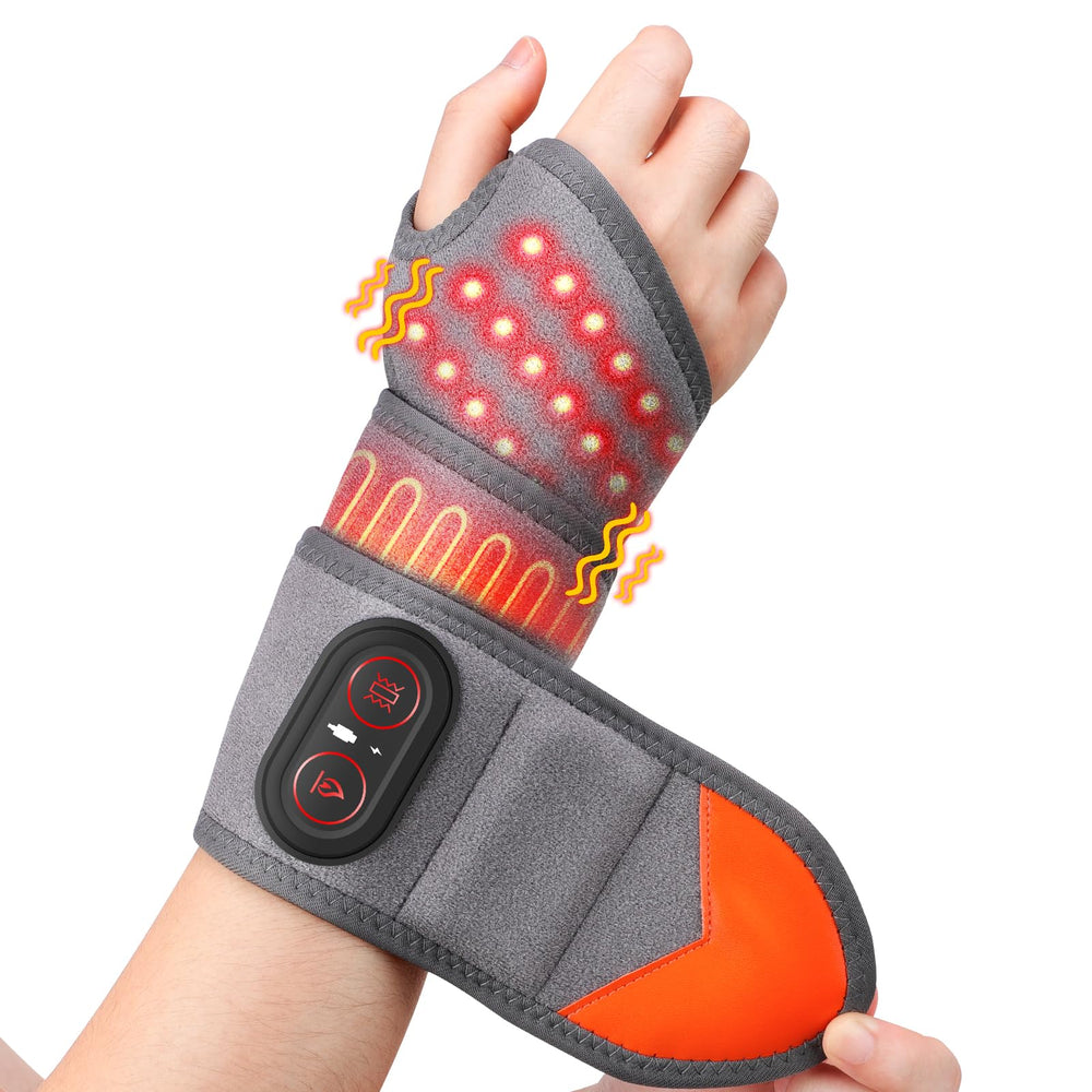 BaiseMAIN gray wrist heating wrap design blends with outfits