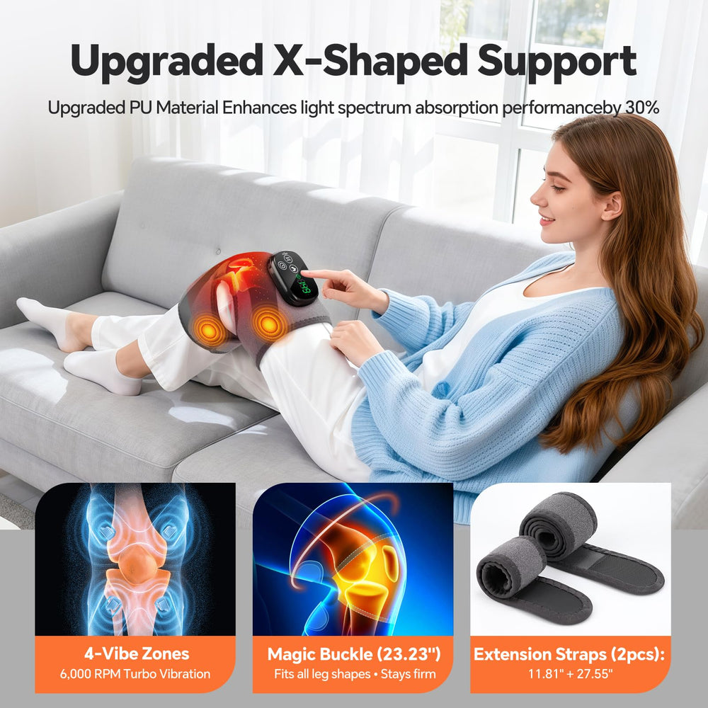 BAISEMAIN heat and vibration controls for customizable therapy and rapid warmth.