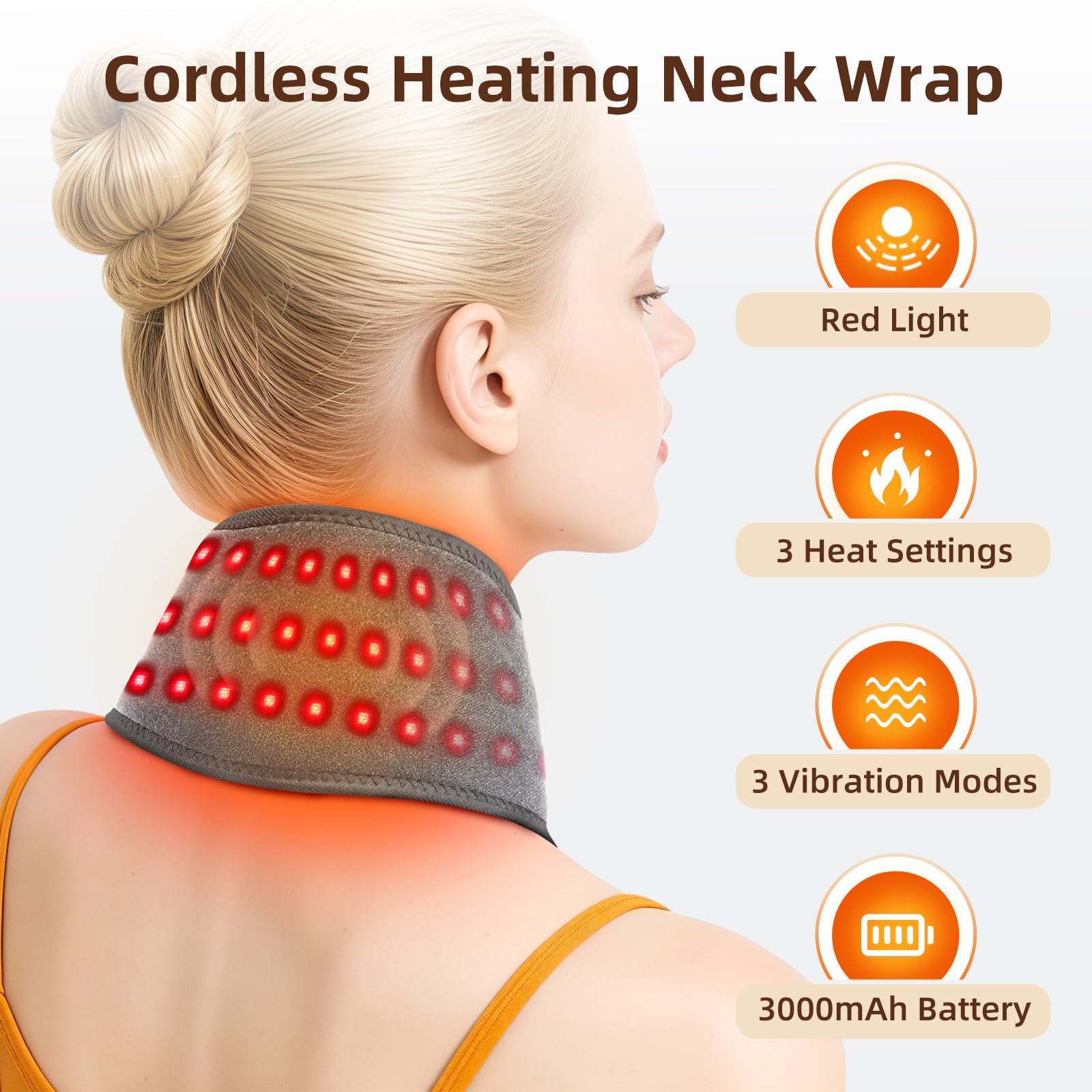 BAISEMAIN neck wrap close-up showing ultra-soft breathable fabric