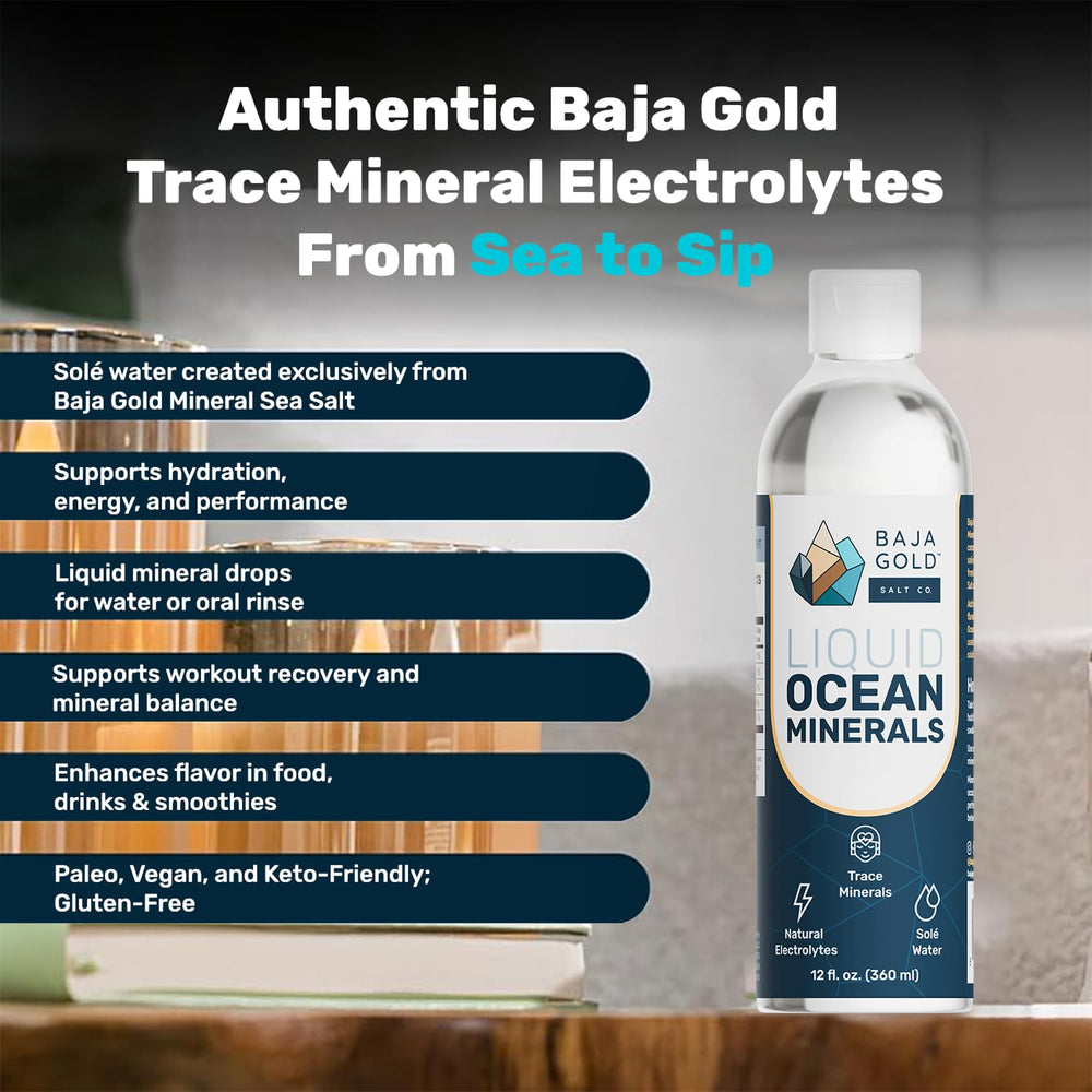 Baja Gold mineral drops being poured for an easy mineral boost.