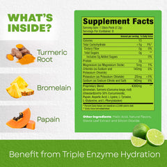 Bala Enzyme electrolyte packets with turmeric for on-the-go hydration.