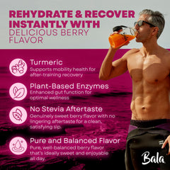 BALA Enzyme Hydration active-use scene at gym or workout setting.