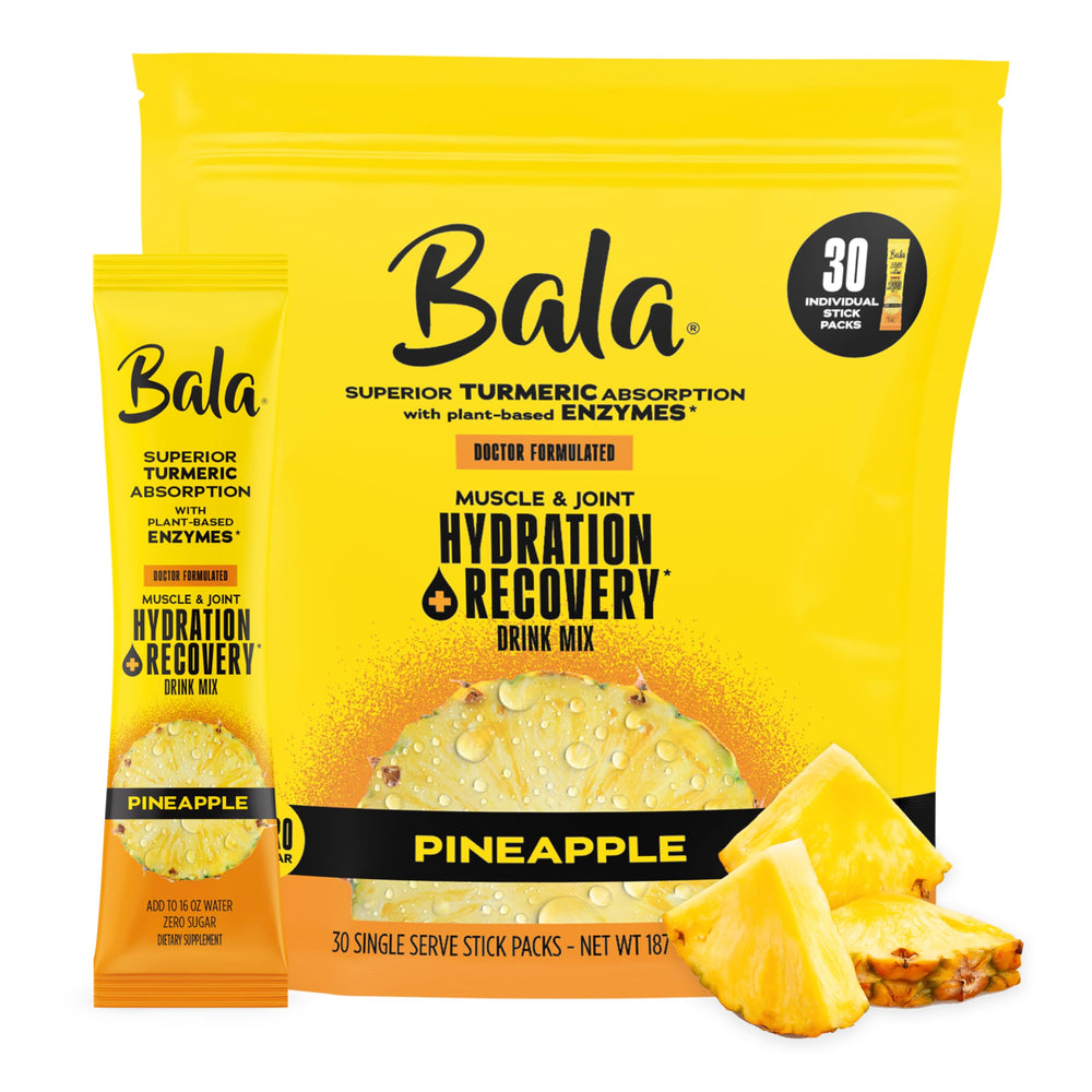 BALA Enzyme Hydration turmeric packets for steady energy during workouts