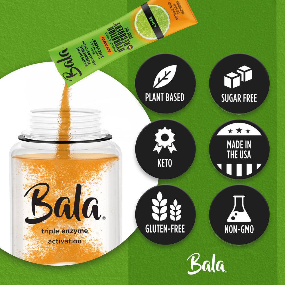 Refreshing Bala Enzyme lime drink after exercise and training.