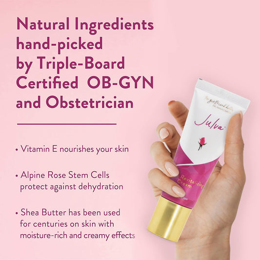 Balance nourishing skin cream tube being applied for daily midlife skin care