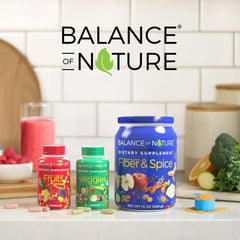 Balance of Nature packaging label close-up highlights brand authenticity and product integrity.