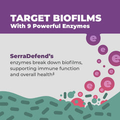 Balance ONE Biofilm Disruptor bottle pour — convenient daily capsule for digestive support.